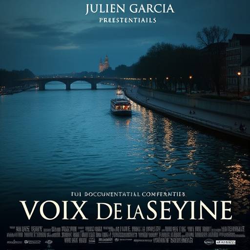Affiche du film documentaire 'Voix de la Seine', réalisé par Julien Garcia.